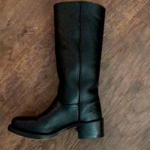 Frye pull on leather boots- worn once!
